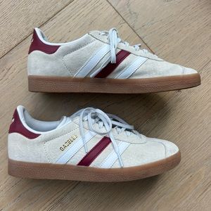 Adidas Gazelle Aluminum Collegiate Burgundy M7.5 W8.5